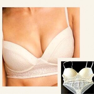 Victoria’s Secret Padded Demi Wireless Bra and panties, Size M